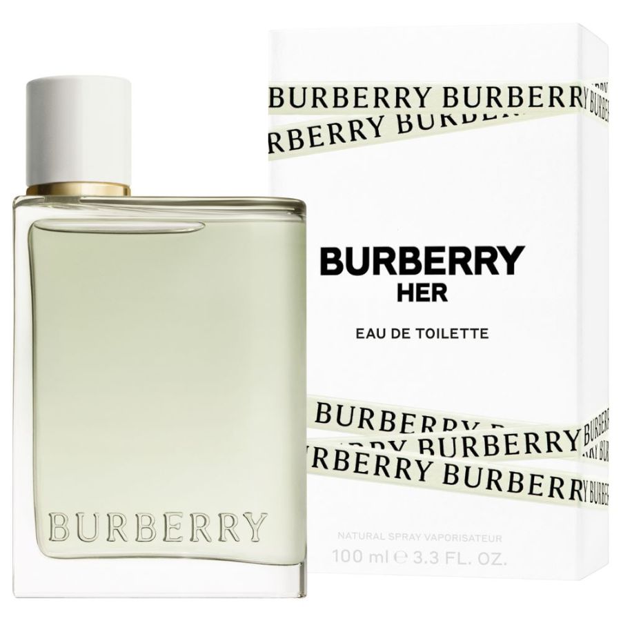 Burberry Her EDT for women, 3.4 oz pale-green bottle