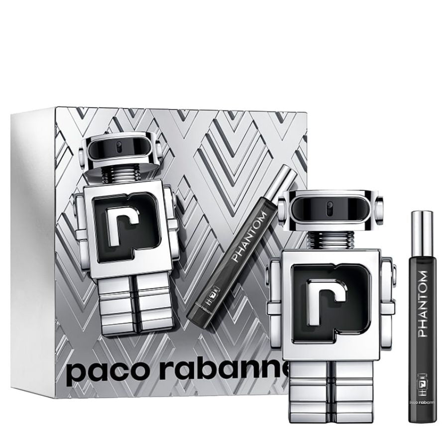 Paco Rabanne Phantom men’s EDT 2-pc gift set, 3.4 oz robot bottle