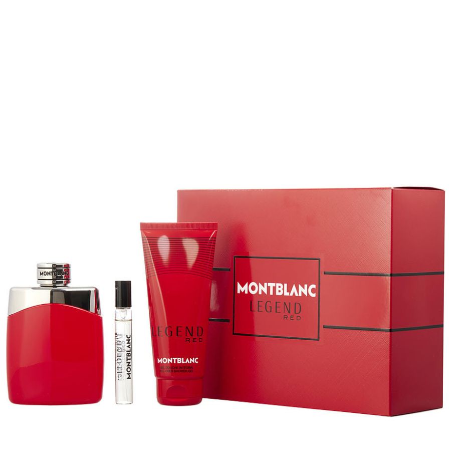 Montblanc Legend Red men’s EDP 3-pc gift set, red bottle