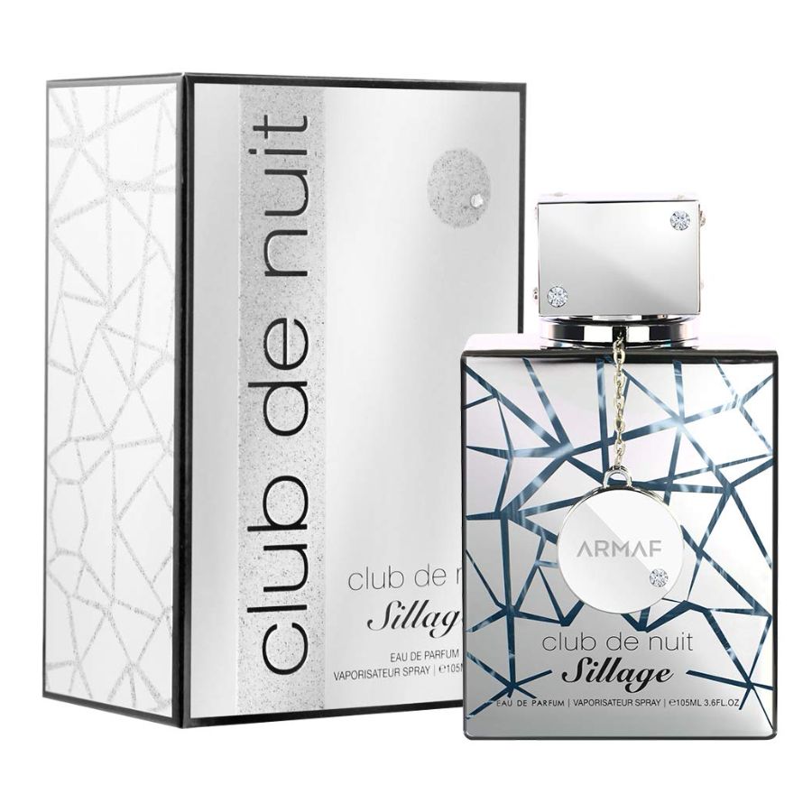 Armaf Club De Nuit Sillage EDP spray de 3,6 oz, botella plateada
