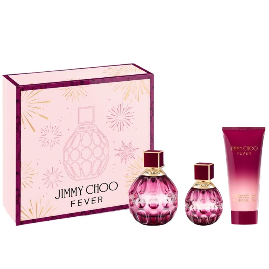 Jimmy Choo Fever by Jimmy Choo for Women 3.4 oz EDP 3pc Gift Set