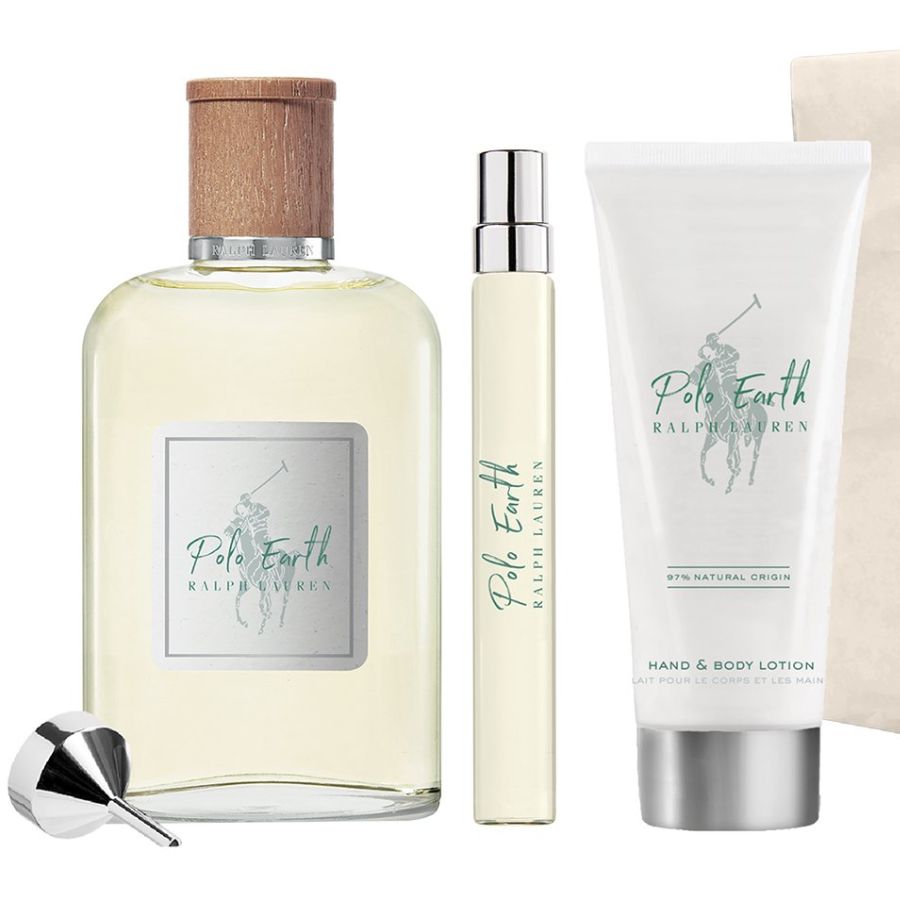 Polo Earth EDT 3.4 oz unisex 3pc gift set