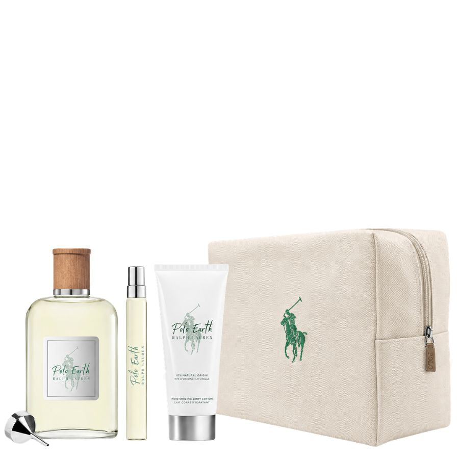 Polo Earth by Ralph Lauren for Unisex 3.4 oz EDT 4pc Gift Set