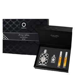 Orientica Saffron by Al Haramain for Unisex 2.7 oz EDP 4pc Gift Set