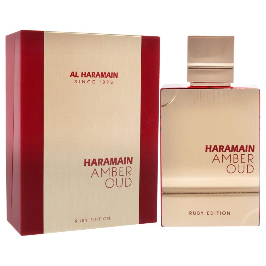 Al Haramain Amber Oud Ruby Edition perfume 2 oz bottle