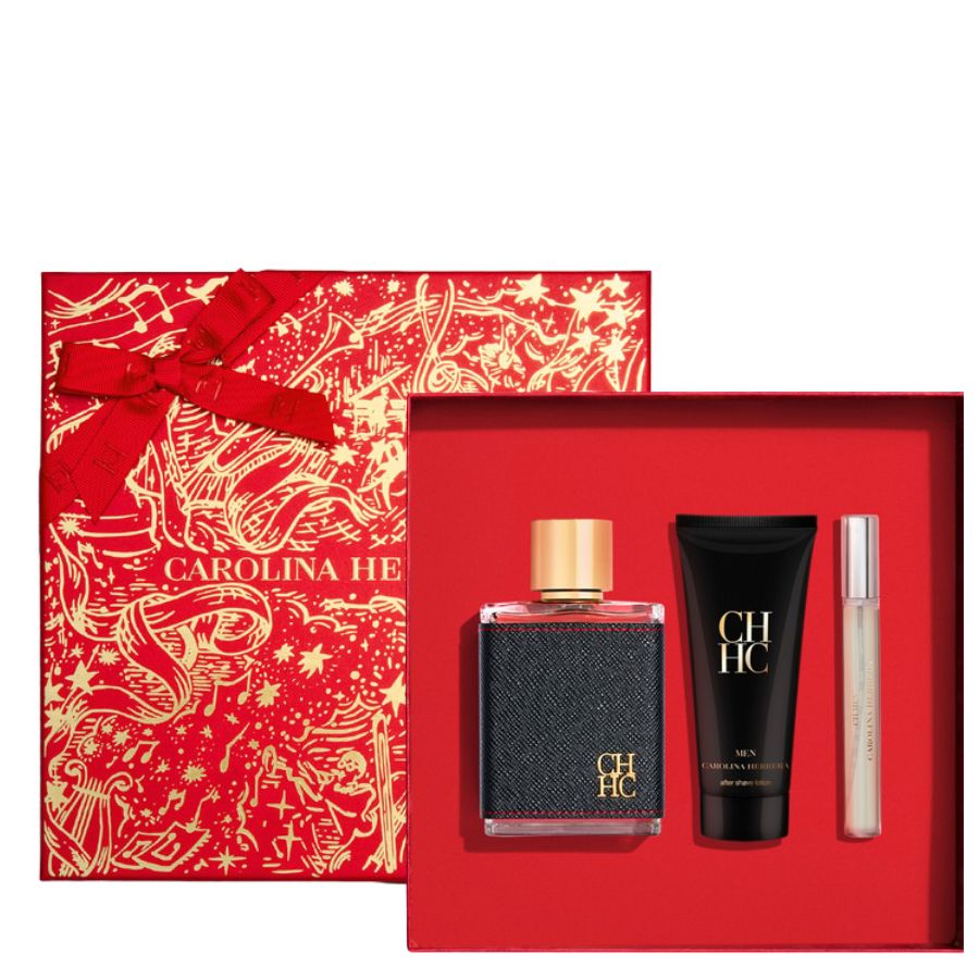 CH Men by Carolina Herrera EDT 3pc gift set with after shave