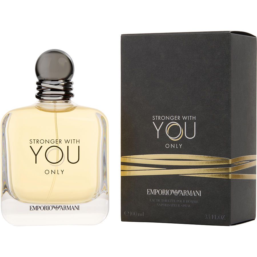Stronger With You Only EDT 3.4 oz amber Armani bottle