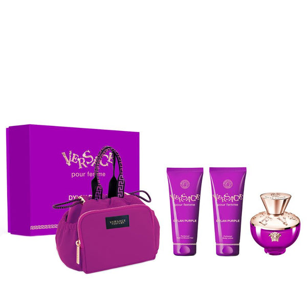 Dylan Purple by Versace  for Women 3.4 oz EDP 4pc Gift Set - PLA