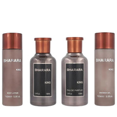 Bharara King by Bharara for Men 3.4 oz EDP 4pc Gift Set