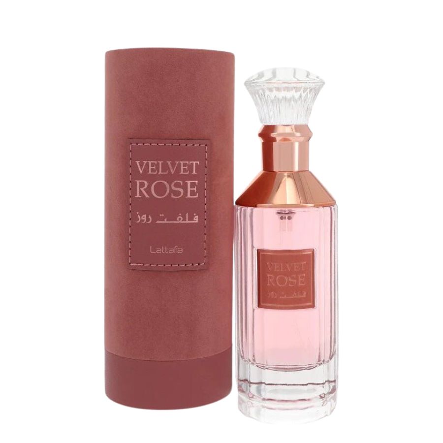 Lattafa Velvet Rose unisex EDP 3.4 oz dark bottle fragrance
