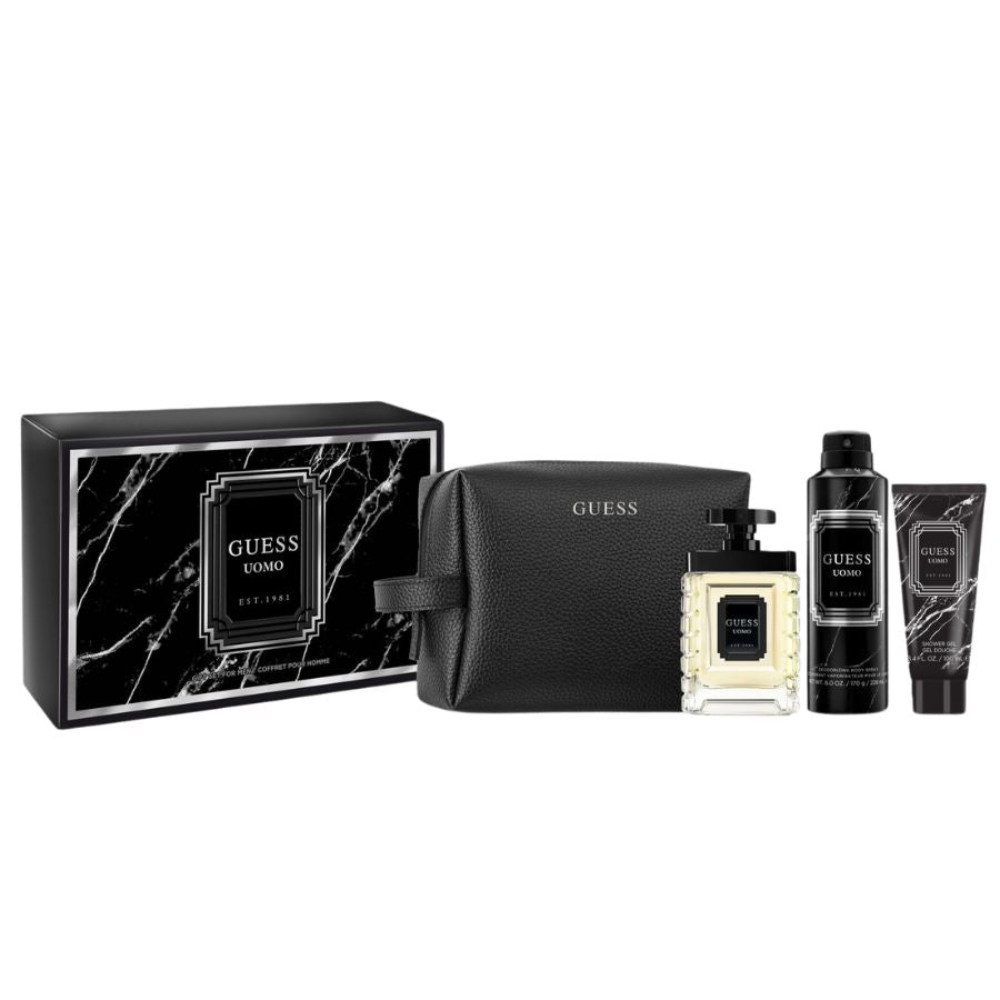 Guess Uomo men’s EDT 4-piece gift set with pouch