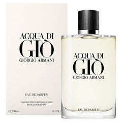 Acqua Di Gio by Giorgio Armani for Men 6.7 oz EDP Spray