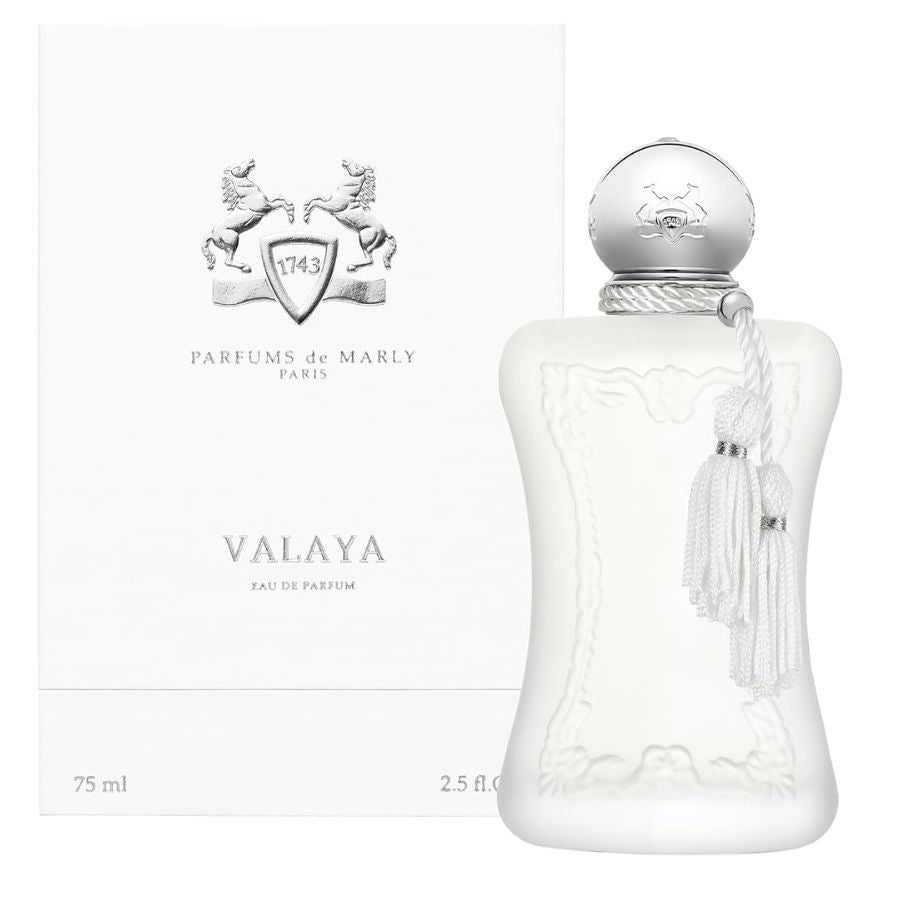 Valaya by Parfums de Marly EDP para mujer de 2,5 oz, botella blanca