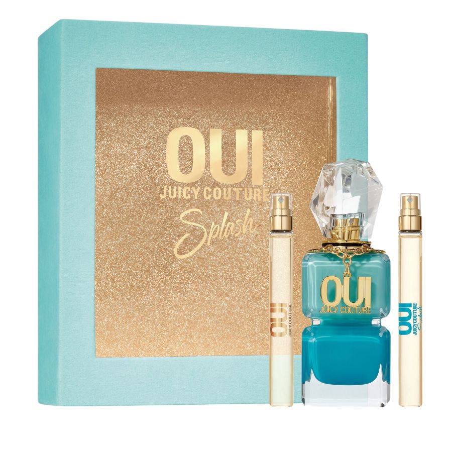 Oui Splash by Juicy Couture 3-pc set, 3.4 oz EDP + two minis