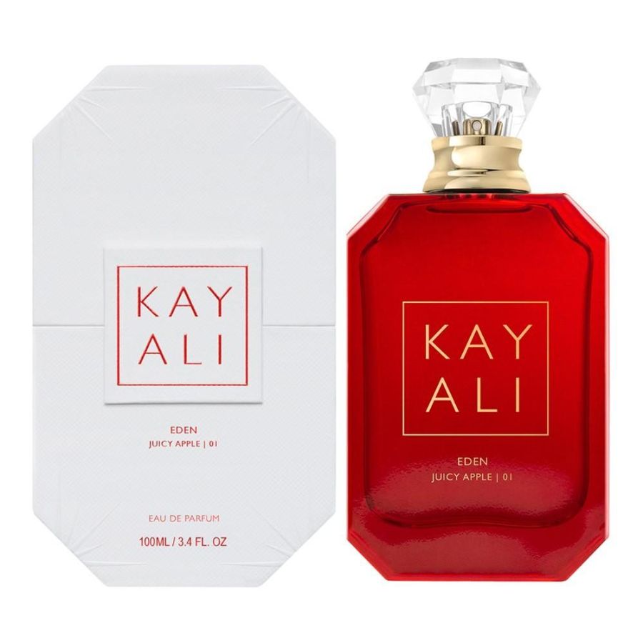 Eden Juicy Apple | 01 by KAYALI unisex perfume, 3.4 oz red bottle.