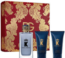 K by Dolce & Gabbana for Men 3.4 oz EDT 3pc Gift Set