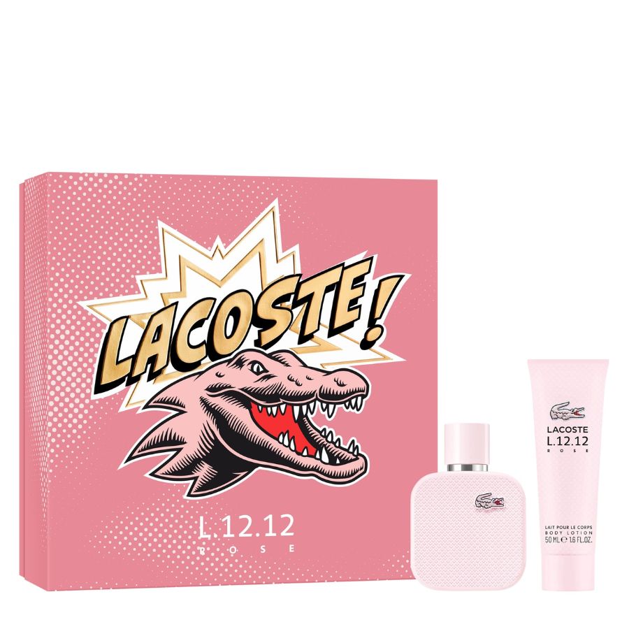 L.12.12 Rose by Lacoste women’s 2pc gift set 1.7 oz EDP