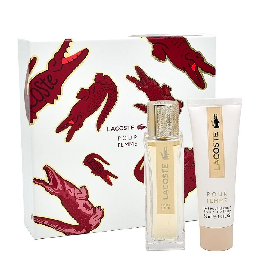 Lacoste Pour Femme perfume 1.7 oz two-piece gift set
