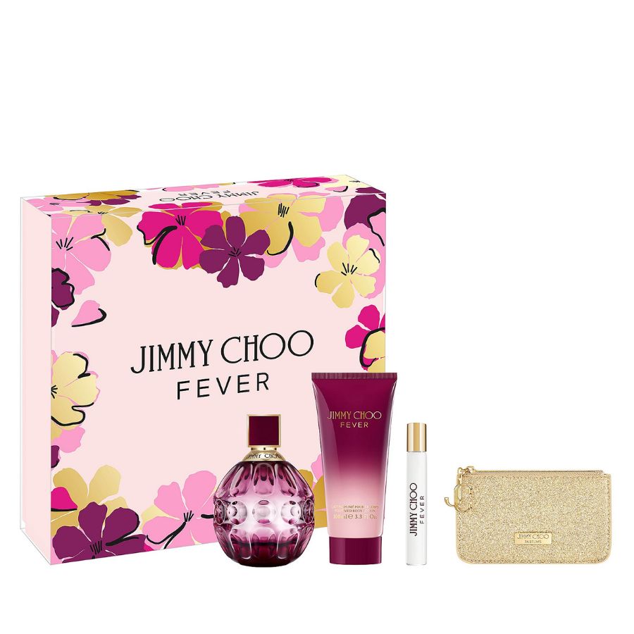 Jimmy Choo Fever perfume 3.4 oz four-piece gift set
