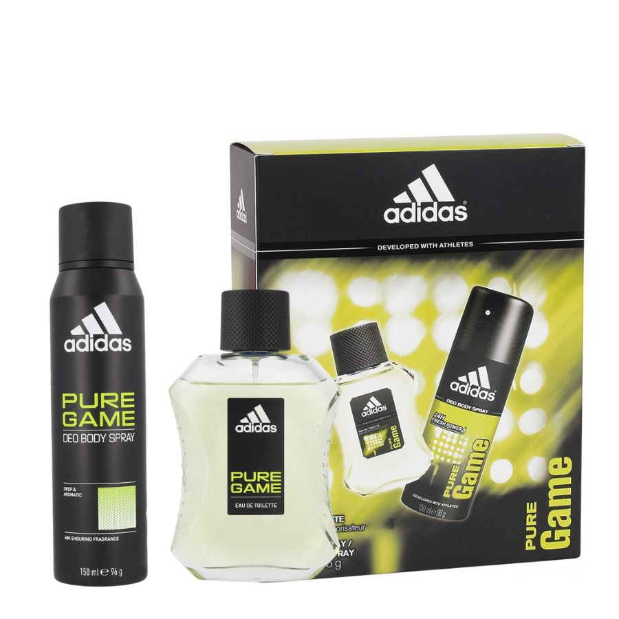 Adidas Pure Game EDT 3.4 oz two-piece gift set