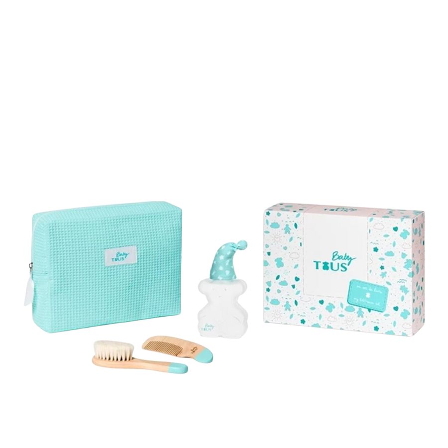 TOUS Baby Cologne 3.4 oz four-piece gift set