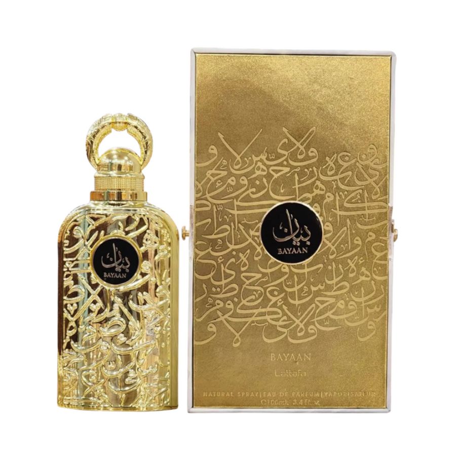 Bayaan by Lattafa unisex perfume 3.4 oz elegant EDP bottle