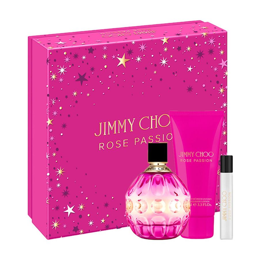 Rose Passion by Jimmy Choo women’s gift set 3.4 oz pink bottle