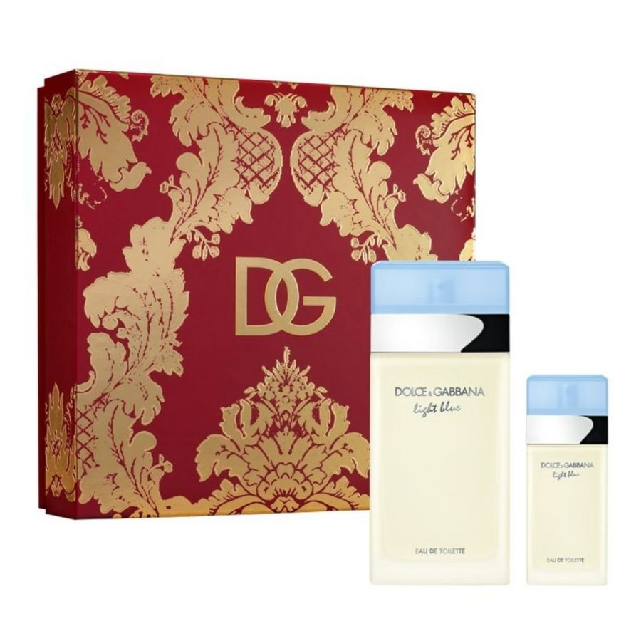 Azul claro de Dolce & Gabbana para mujer, 6,7 oz EDT, juego de regalo de 2 piezas - PLA