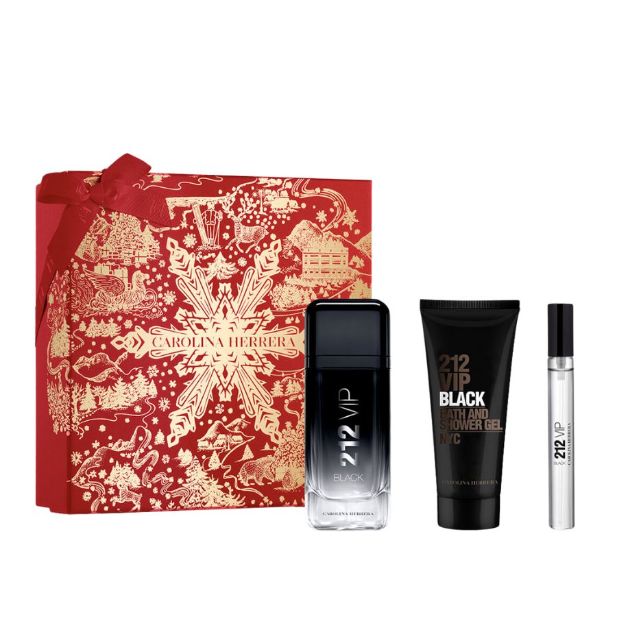 212 VIP Black by Carolina Herrera men’s gift set, 3.4 oz