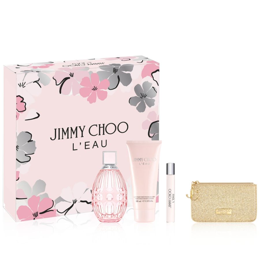 Jimmy Choo L’Eau 3.4 oz EDT four-piece gift set