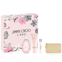 Jimmy Choo L'eau de Jimmy Choo para mujer, 3.4 oz EDT Set de Regalo de 4 pzs