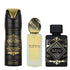 Bade'e Al Oud Gl by Lattafa for Unisex 3.4 oz EDP 3pc Gift Set - PLA