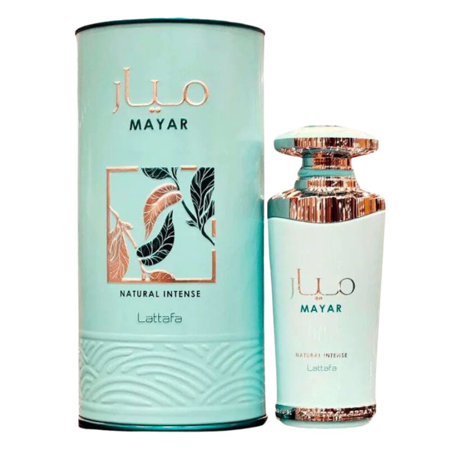 Mayar Natural Intense by Lattafa women’s EDP spray 3.4 oz blue bottle