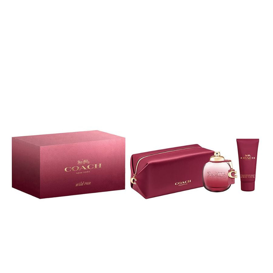 Coach Wild Rose 3.0 oz women’s EDP 3-pc gift set, ombré bottle