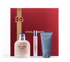 Light Blue by Dolce & Gabbana for Men 4.2 oz EDT 3pc Gift Set
