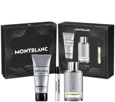 Explorer Platinum by Montblanc for Men 3.4 oz EDP 3pc Gift Set