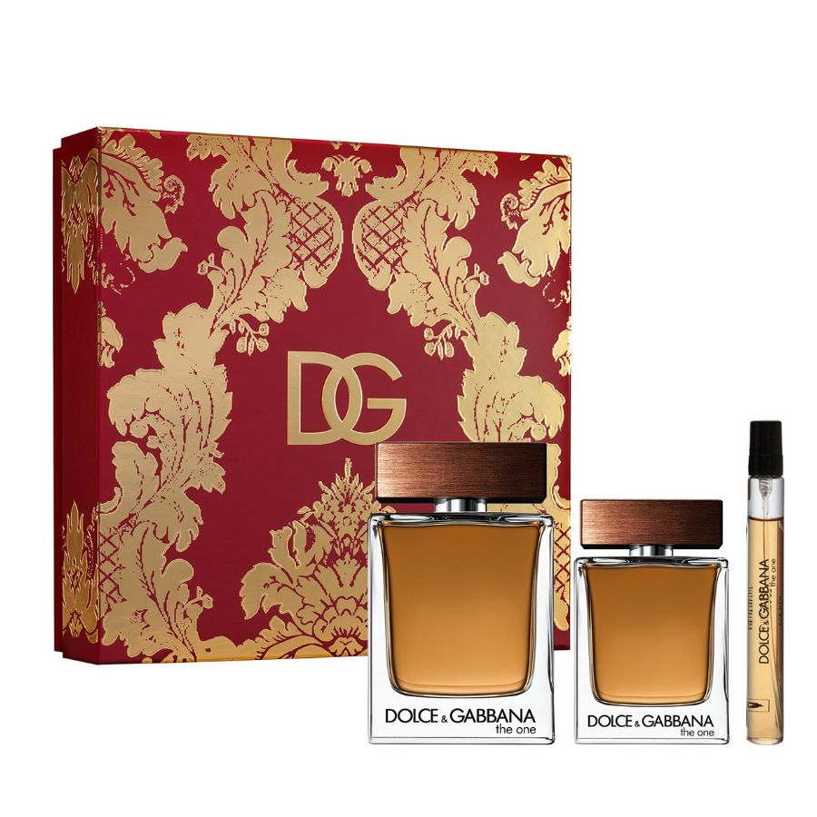 The One by Dolce & Gabbana men’s EDT 3.4 oz, 3-piece gift set