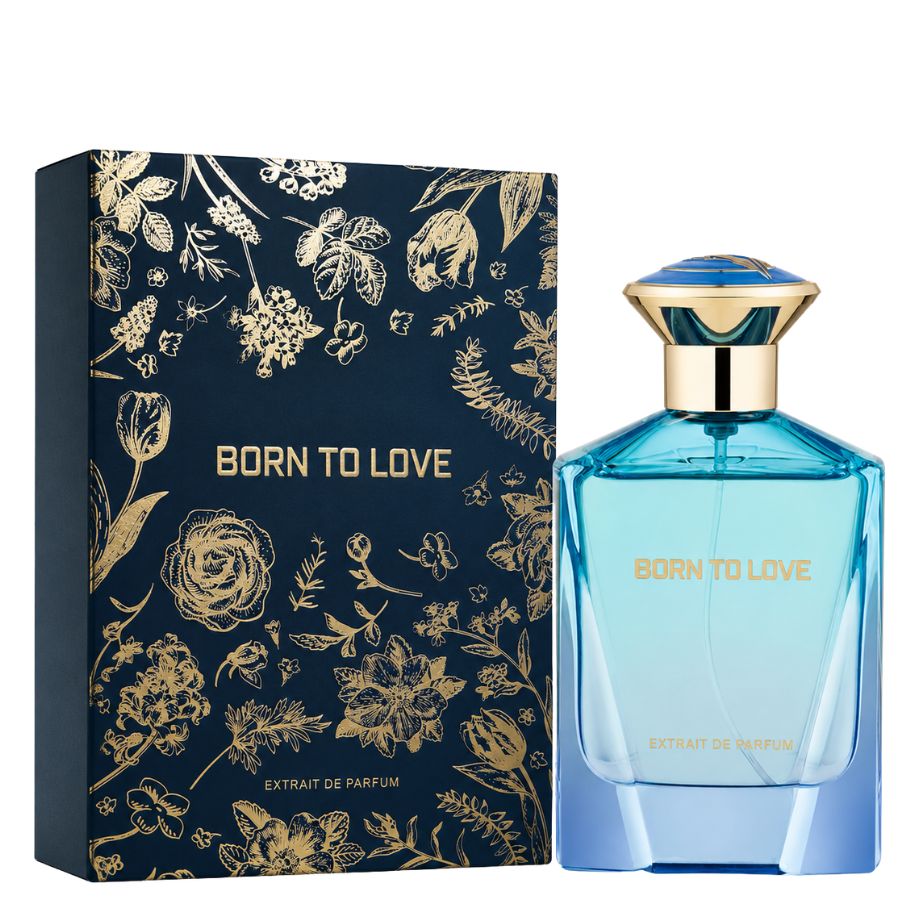 Born To Love by Fragrance Story parfum spray 3.4 oz blue bottle