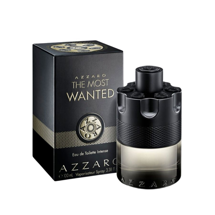 Azzaro The Most Wanted 3.4 oz EDP spray, black cylinder bottle