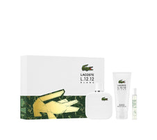 Blanc by Lacoste for Men 3.4 oz EDT 3pc Gift Set