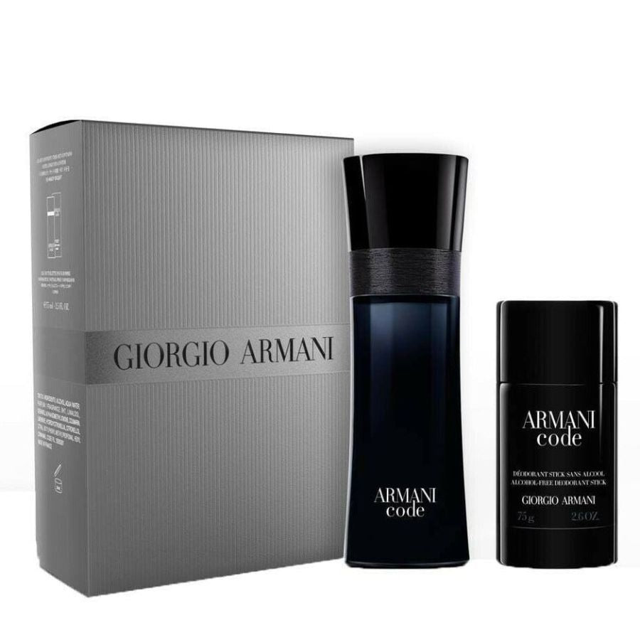 Armani Code de Giorgio Armani para hombre, 4,2 oz EDT, juego de regalo de 2 piezas - PLA