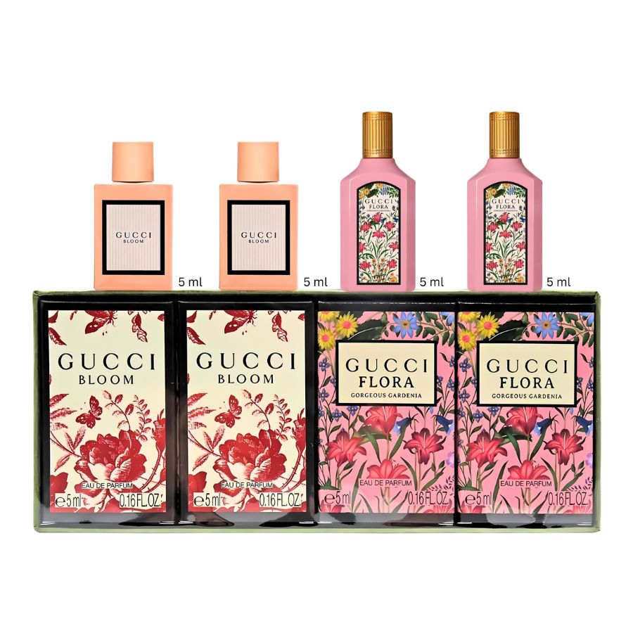 Gucci Miniature women’s EDP 5ml ×4 gift set, Bloom and Flora