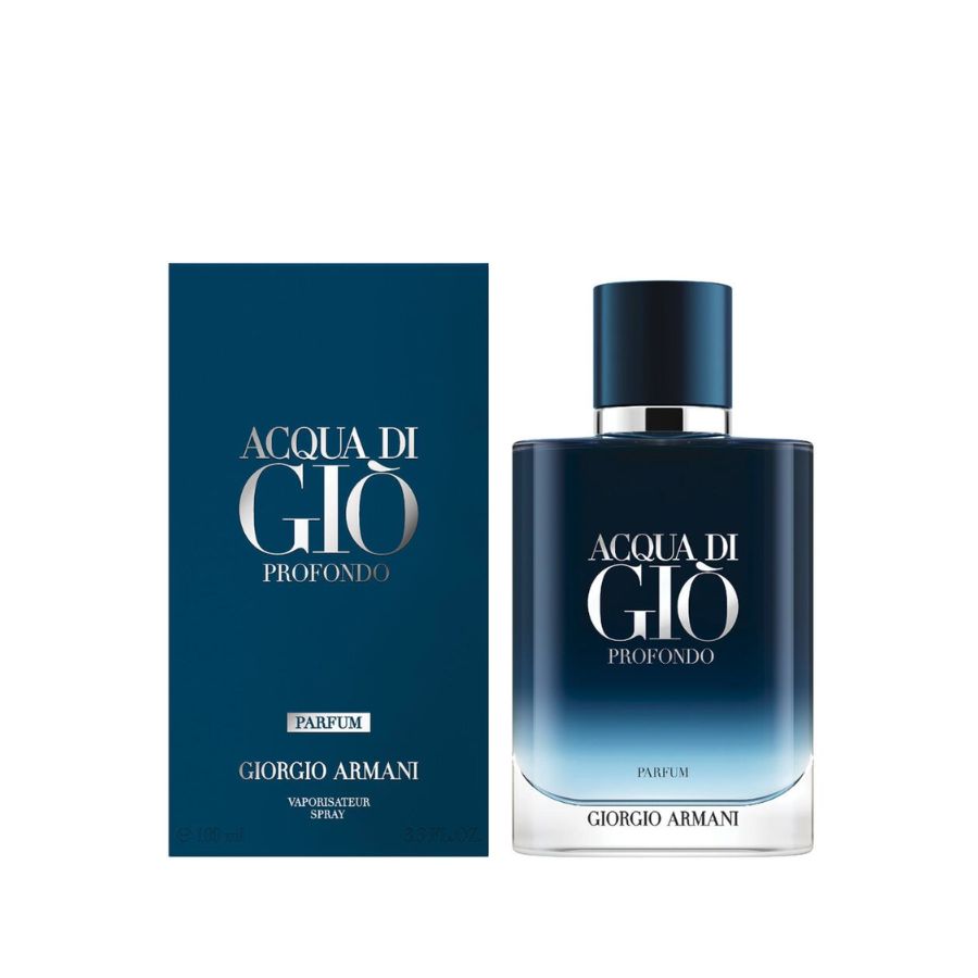 Acqua di Giò Profondo Parfum 3.4 oz for men, deep-navy bottle