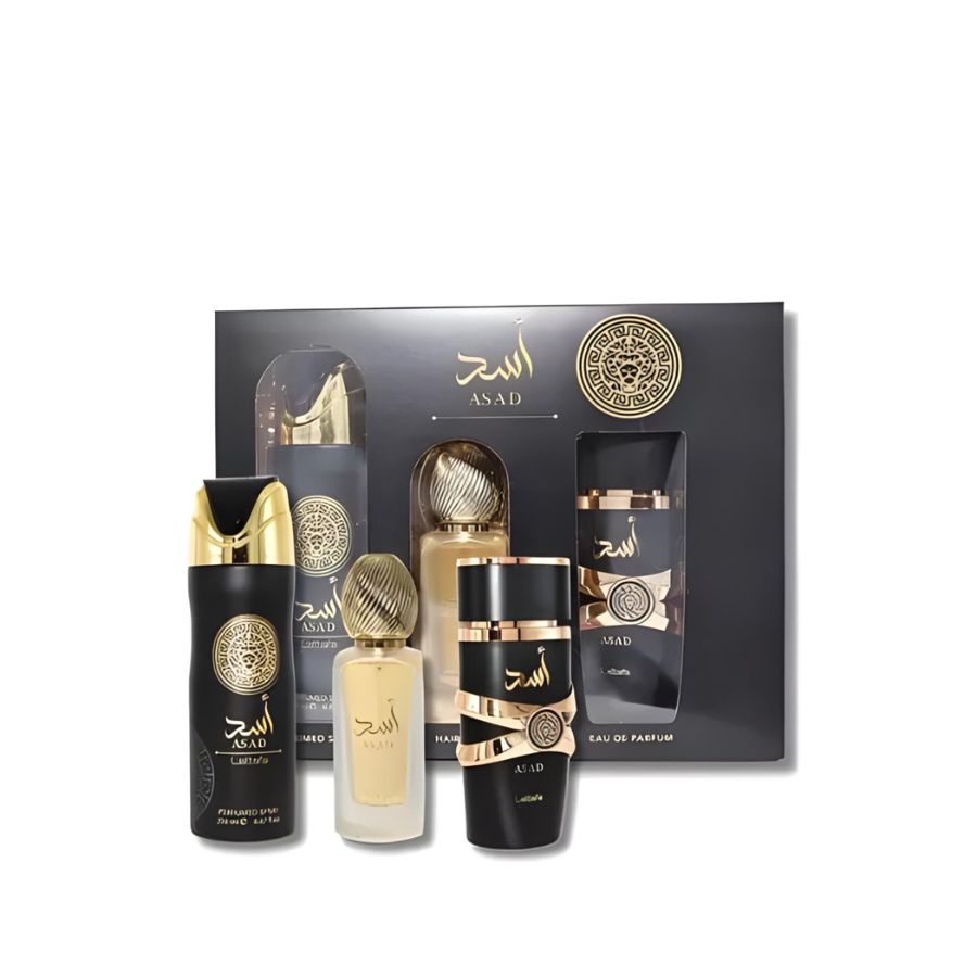 Asad by Lattafa men’s EDP 3-piece gift set, black bottle