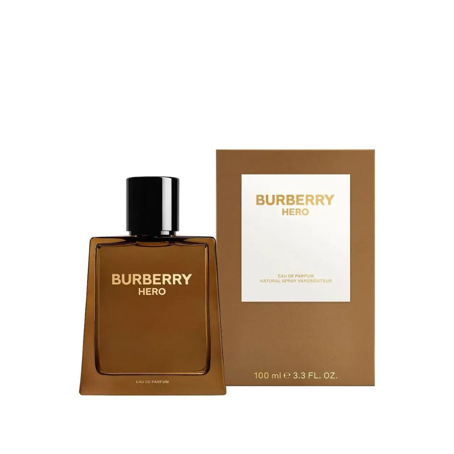 Burberry Hero by Burberry men’s fragrance 3.4 oz deep oak bottle