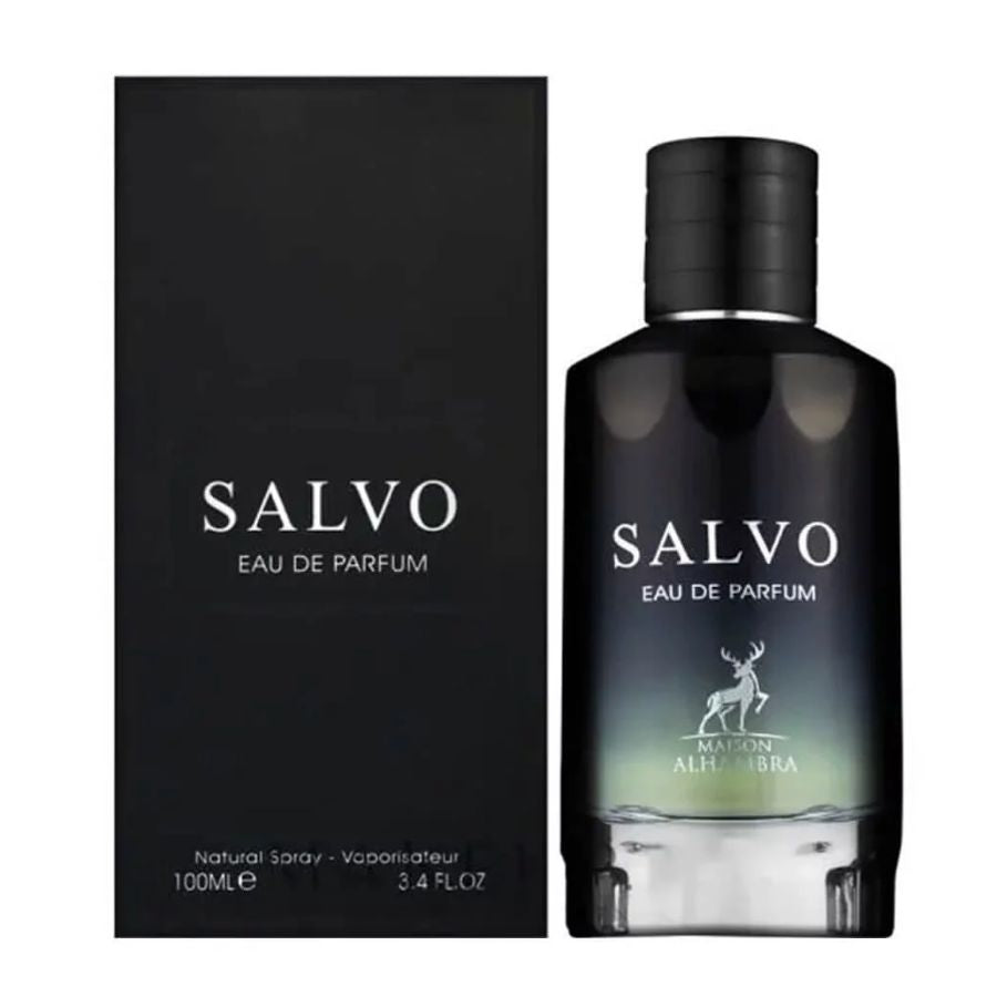 Salvo by Maison Alhambra men’s EDP 3.4 oz dark bottle
