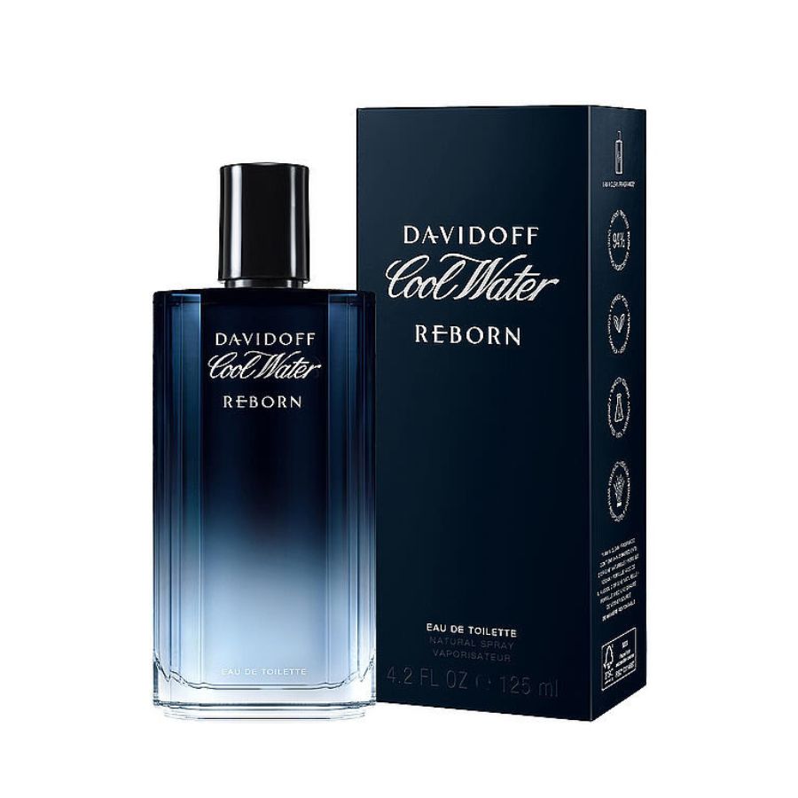 Cool Water Reborn by Davidoff men’s EDT 4.2 oz blue bottle