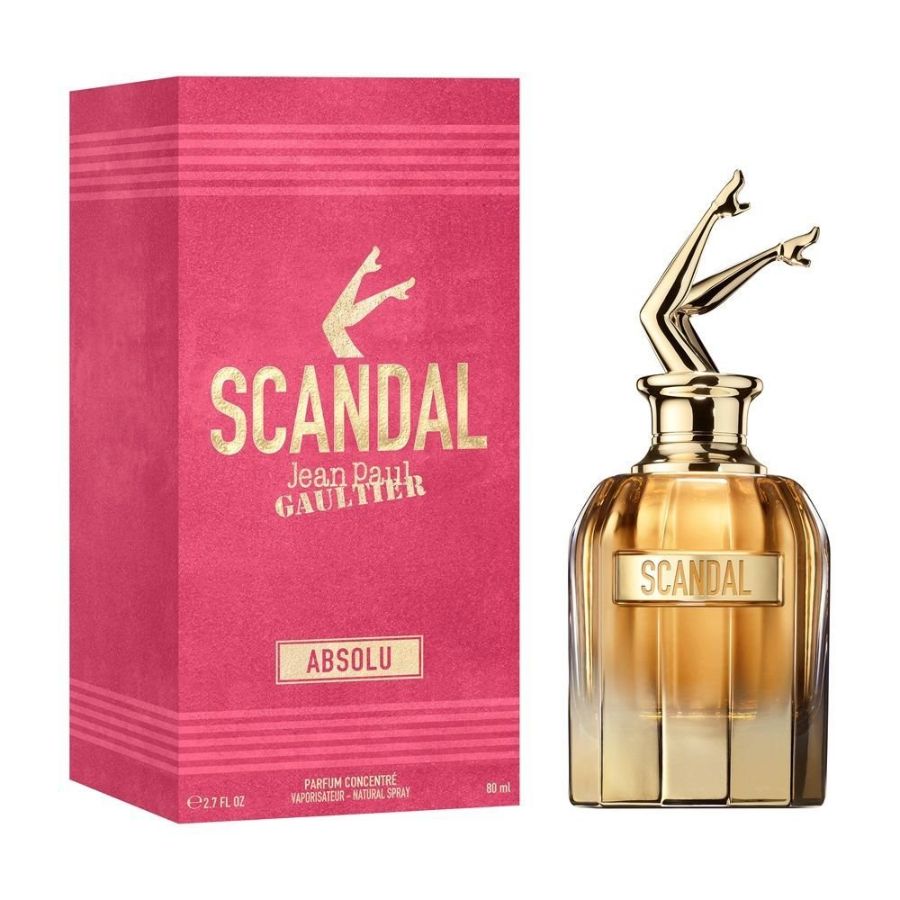 Scandal Absolu de Jean Paul Gaultier, perfume para mujer, botella dorada de 2,7 oz