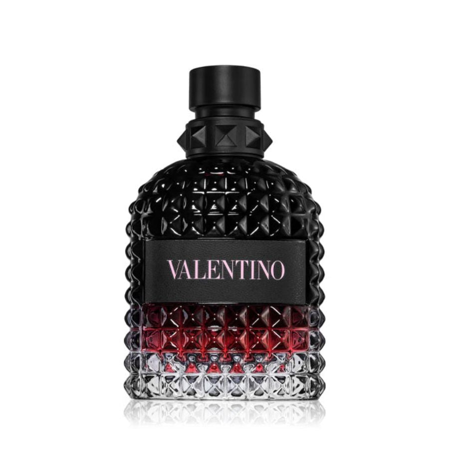 Born in Roma Intense de Valentino para hombres EDP Spray Tester de 3.4 oz botella con tachuelas en gradiente