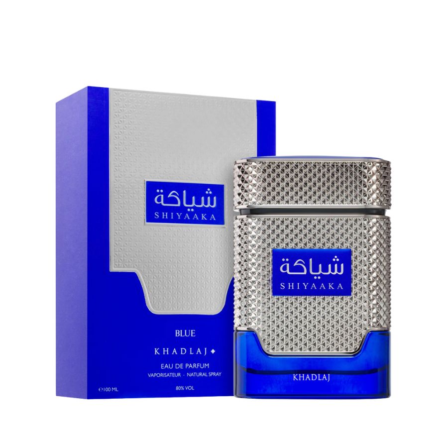 Shiyaaka Blue by Khadlaj for Men 3.4 oz EDP blue bottle